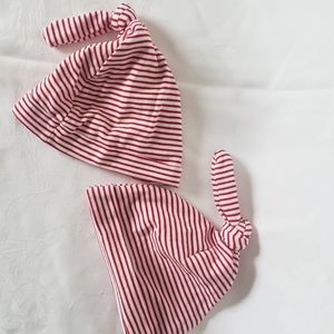 INFANT NB Beanie Hats - two hats